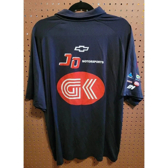 JD Motorsports Men's Polo Shirt. NASCAR Nationwide Series Chevrolet Men's XL - Picture 2 of 7